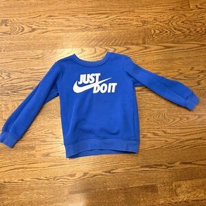 Nike Royal Blue Just Do It Sweatshirt Kid size 6